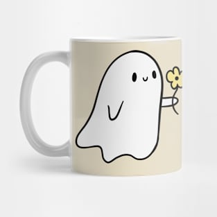 ghost couple gifting a flower Mug